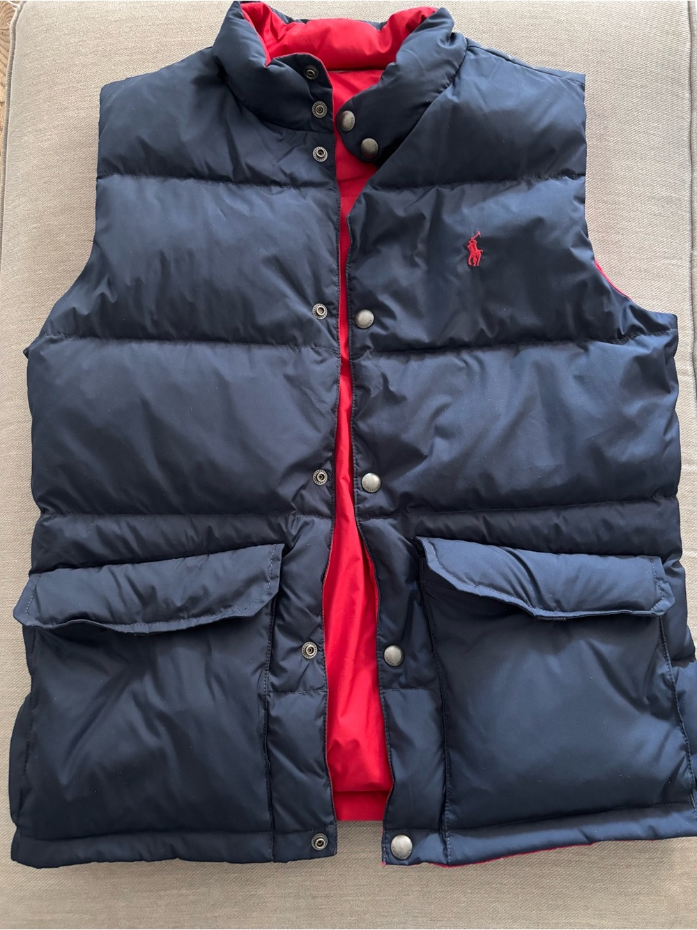 Polo Ralph Lauren Boys Navy Blue Puffy Vest